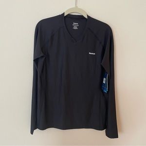 Reebok Black hot compression play dry compression long sleeve top XL